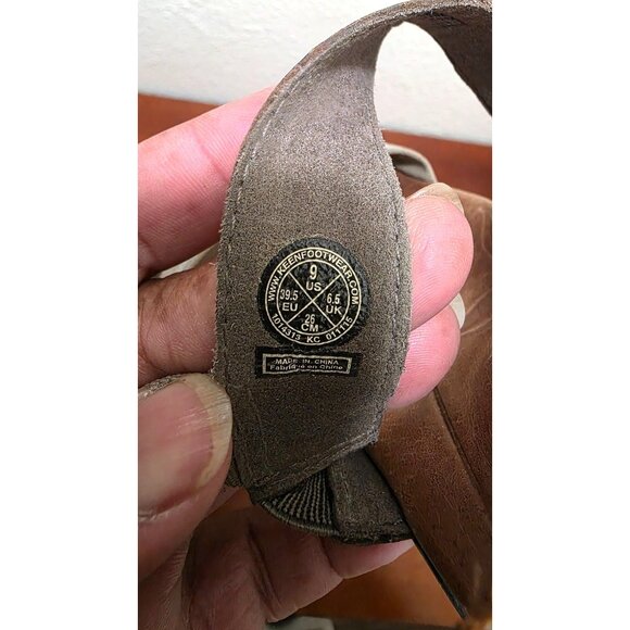 Keen Women's Multicolor/Leather Strap Wedge Sandals Adjustable Buckle Size 9 - Picture 8 of 8